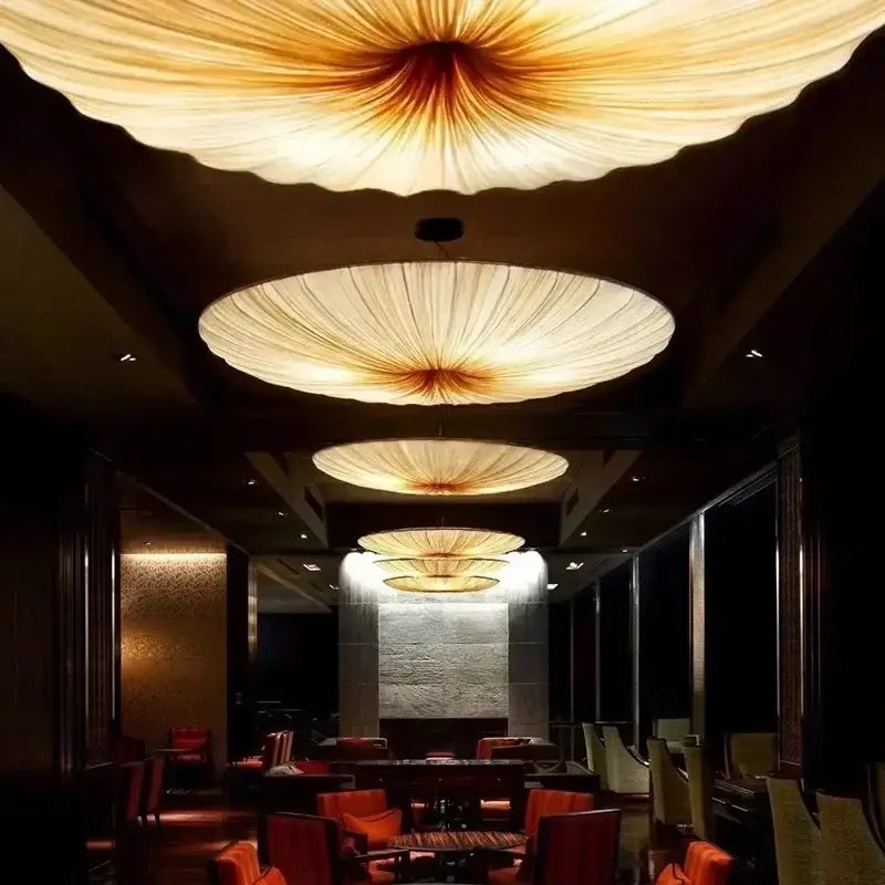 Nordic Cloth Pendant Light - Lotus Leaf Design | sitezone test 02