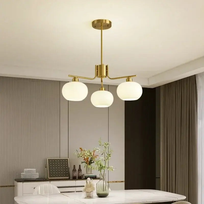 Nordic Glass Pendant Light – Modern LED for Dining & Kitchen