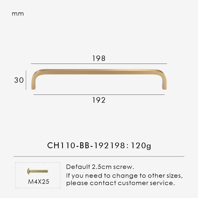 Solid Brass Cabinet Pulls – Modern Bent Design | sitezone test 02