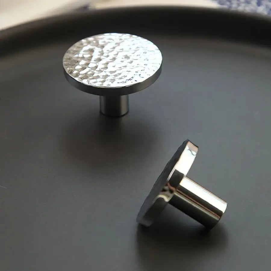 Brass Cabinet Knobs - Hand-Hammered Texture, Modern Design | sitezone test 02