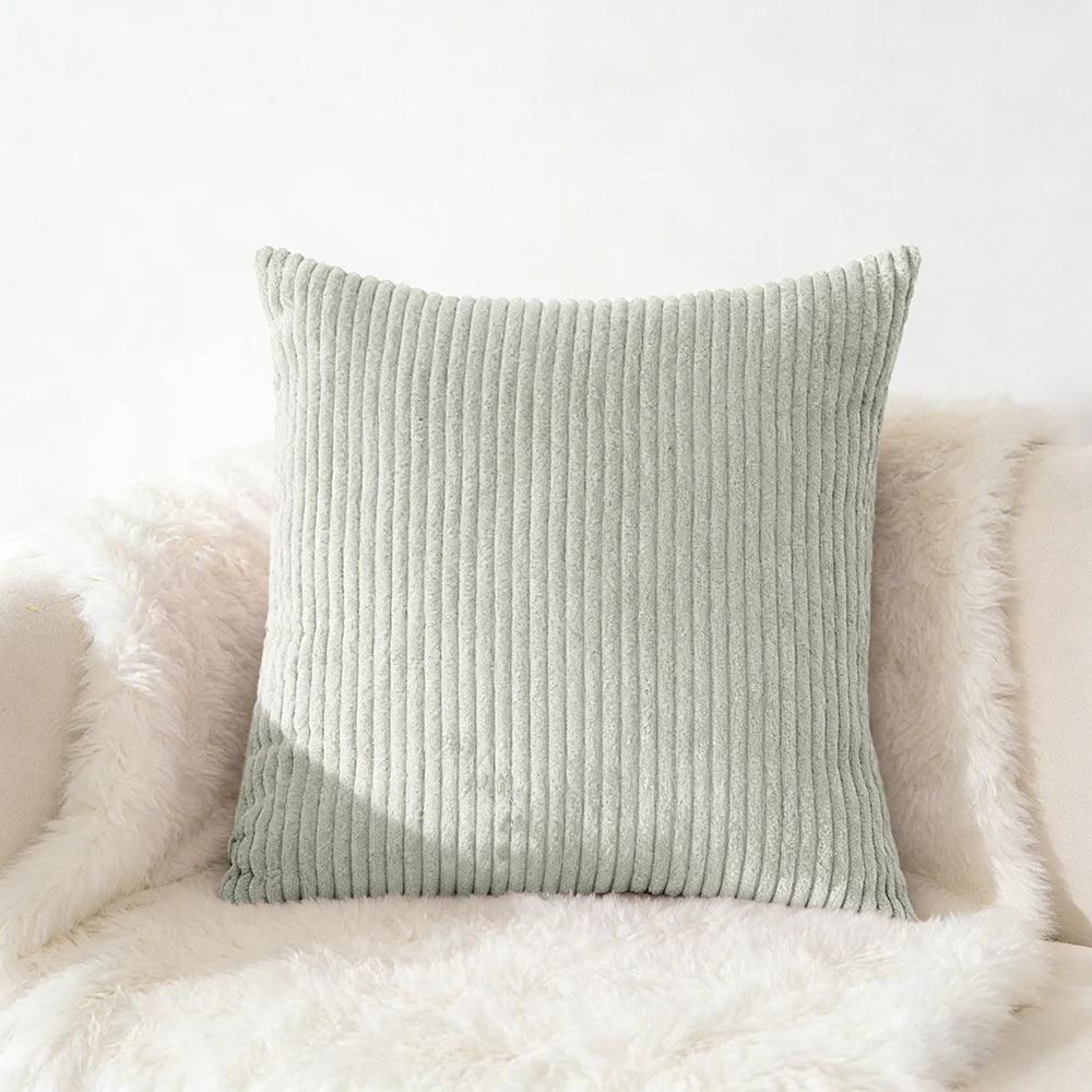 Corduroy Pillow Cover - Soft Flannel Cushion
