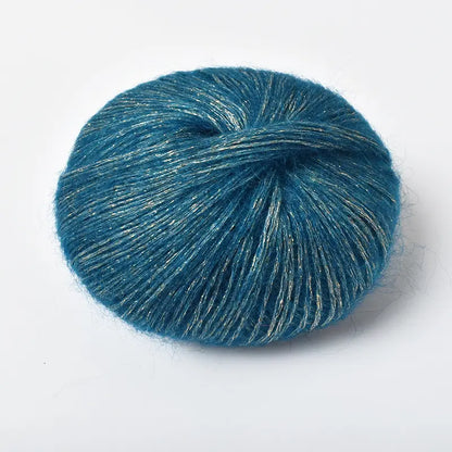 Sequin Mohair Crochet Yarn - Soft & Warm for Baby Projects
