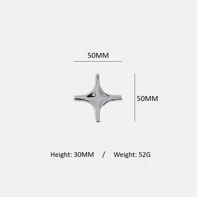 Chrome Cabinet Handle – Modern Cross Design for Drawers