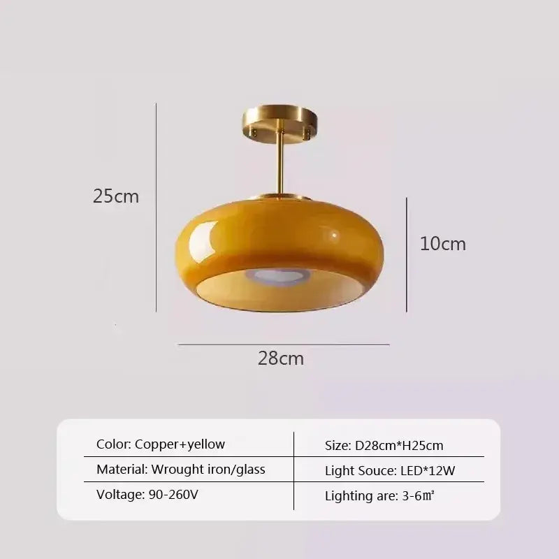 Brass & Glass Chandelier - Mid-Century Modern Pendant Light | sitezone test 02