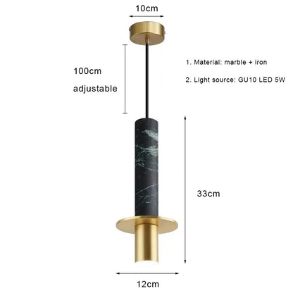 Moderne luxuriöse Marmor-LED-Pendelleuchte GU10, nordische kreative Pendelleuchte, Raumdekoration, Schlafzimmer, Esszimmer, Beleuchtungskörper