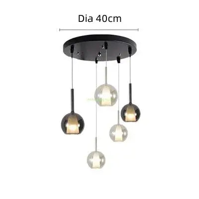 Italian Bubble Glass Pendant Light – Luxury LED for Dining