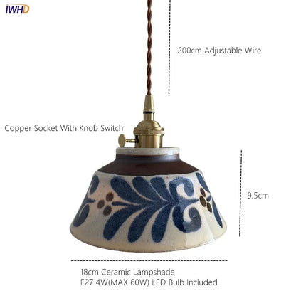 Ceramic Pendant Light - Japanese Style for Dining Room | sitezone test 02
