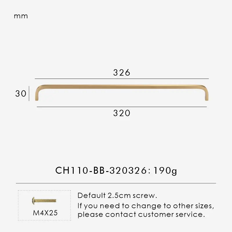 Solid Brass Cabinet Pulls – Modern Bent Design | sitezone test 02