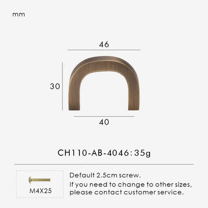 Solid Brass Cabinet Pulls – Modern Bent Design | sitezone test 02