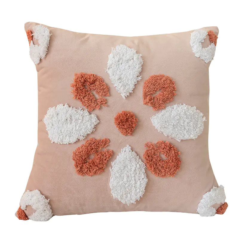 Nordic Tufted Pillowcase - Decorative Throw Cushion - 45x45cm