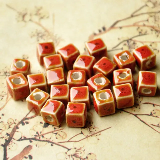 Square Ceramic Spacer Beads - Jewelry Making | sitezone test 02