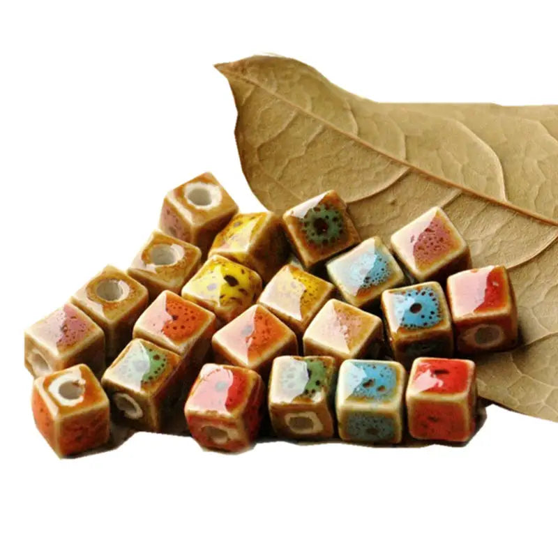 Square Ceramic Spacer Beads - Jewelry Making | sitezone test 02
