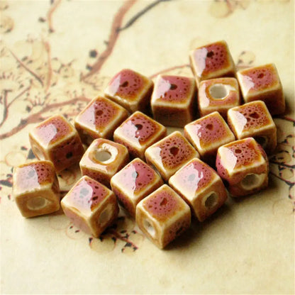 Square Ceramic Spacer Beads - Jewelry Making | sitezone test 02