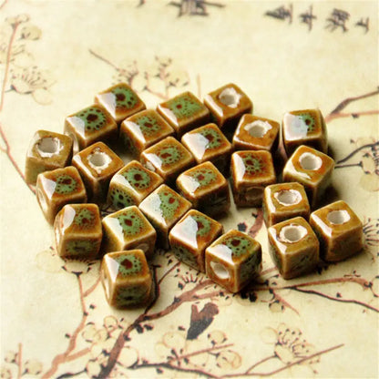 Square Ceramic Spacer Beads - Jewelry Making | sitezone test 02