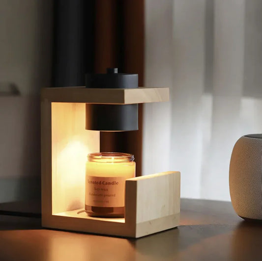 Solid Wood Melting Candle Lamp | Nordic Design
