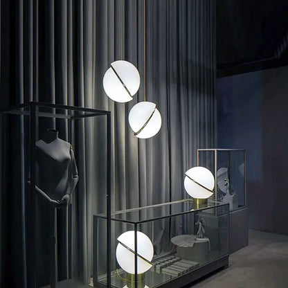 Sliced Sphere Pendant Light | Full Glass