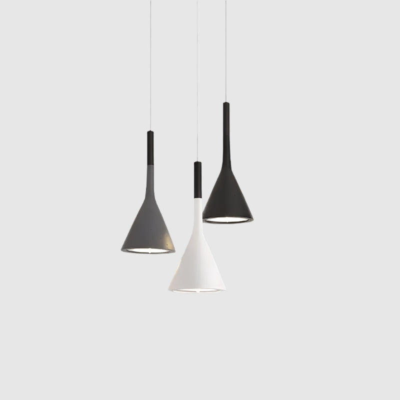 Modern Funnel Pendant Lights | Full Metal