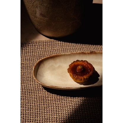 White Ceramic Oval Plate - Handmade Portuguese Dinnerware, Medium