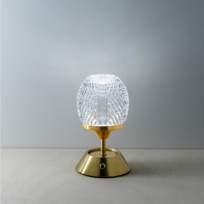 Iron LED Table Lamp - Adjustable Brightness, Rechargeable - The Glow Sinatra