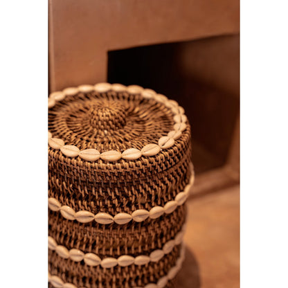 The Shell Storage Bin - Natural Brown