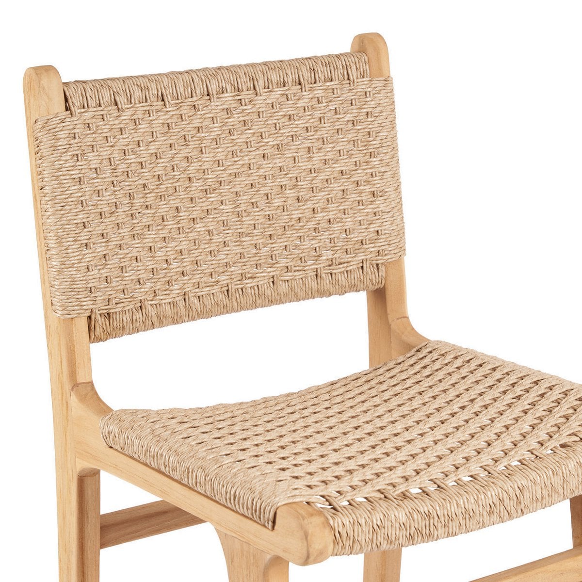 Teak Outdoor Bar Stool - Viro Weave Seating