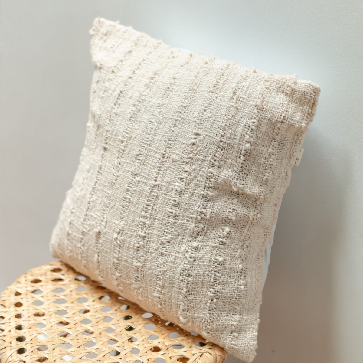 Funda de almohada 40x40 cm o 50x50 cm Tejido a mano | Cojín decorativo | Cojín de sofá RAHAYU Hecho de algodón