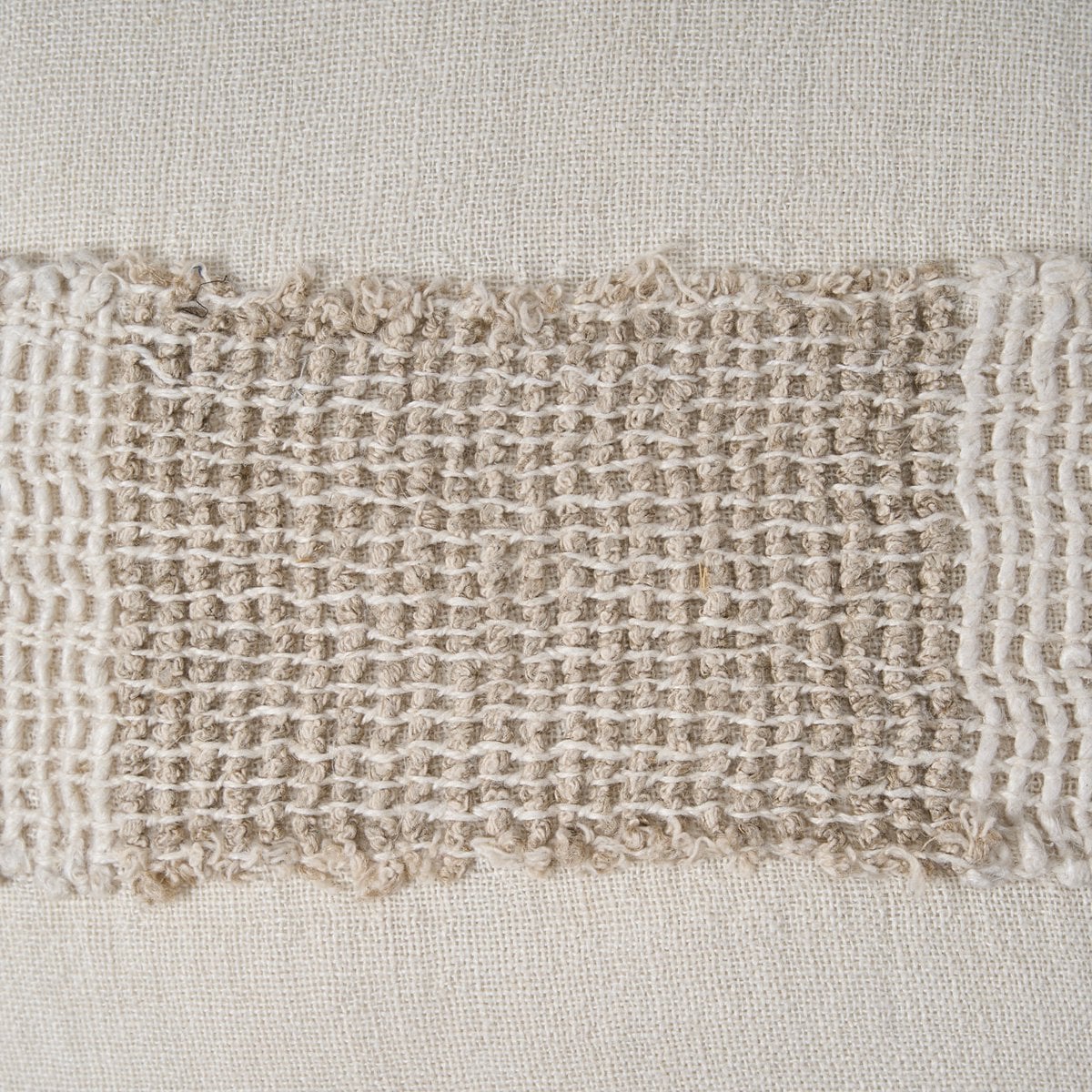 Linen Cushion Cover - White Natural