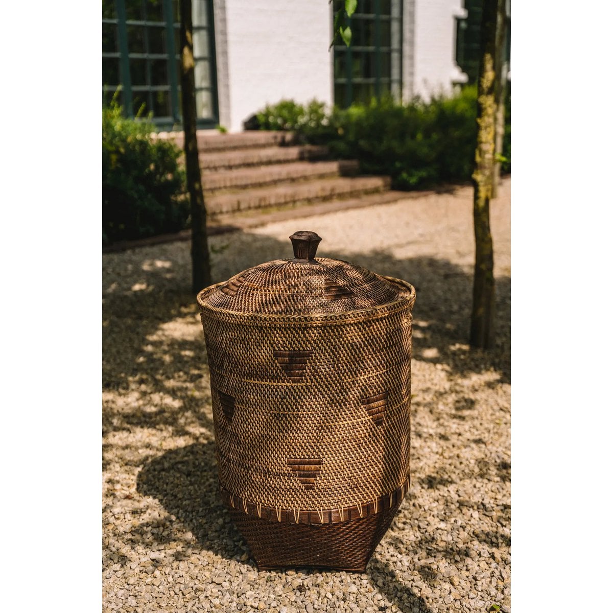 Rattan Laundry Basket XL – Colonial Style – Natural Brown