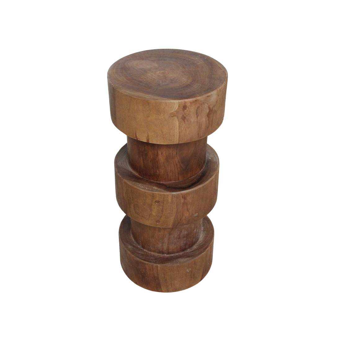 Teak Bar Stool - Natural Totoma Wood Accent Stool