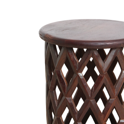 Mango Wood Stool Side Table - Palau Sustainable Design