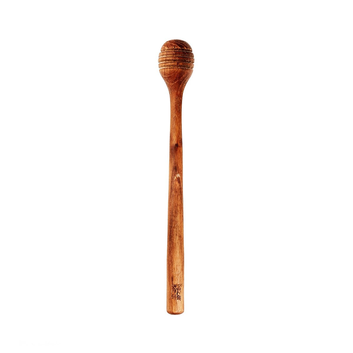 Teak Root Honey Dipper - Natural Wood Honey Roller