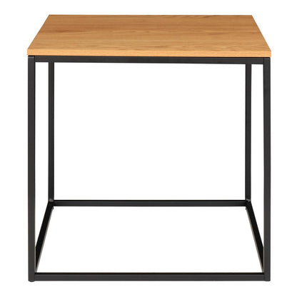 Vita Side Table - oak look, black, 45x45x45cm
