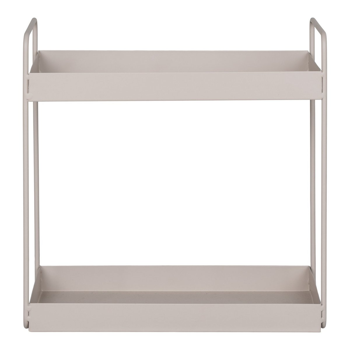 Steel Double Shelf - Minimalist Standing Shelving Unit
