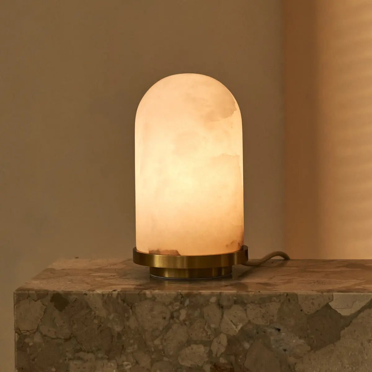 Lampe Mateo Alabastre | Style Élégant & Accents Dorés
