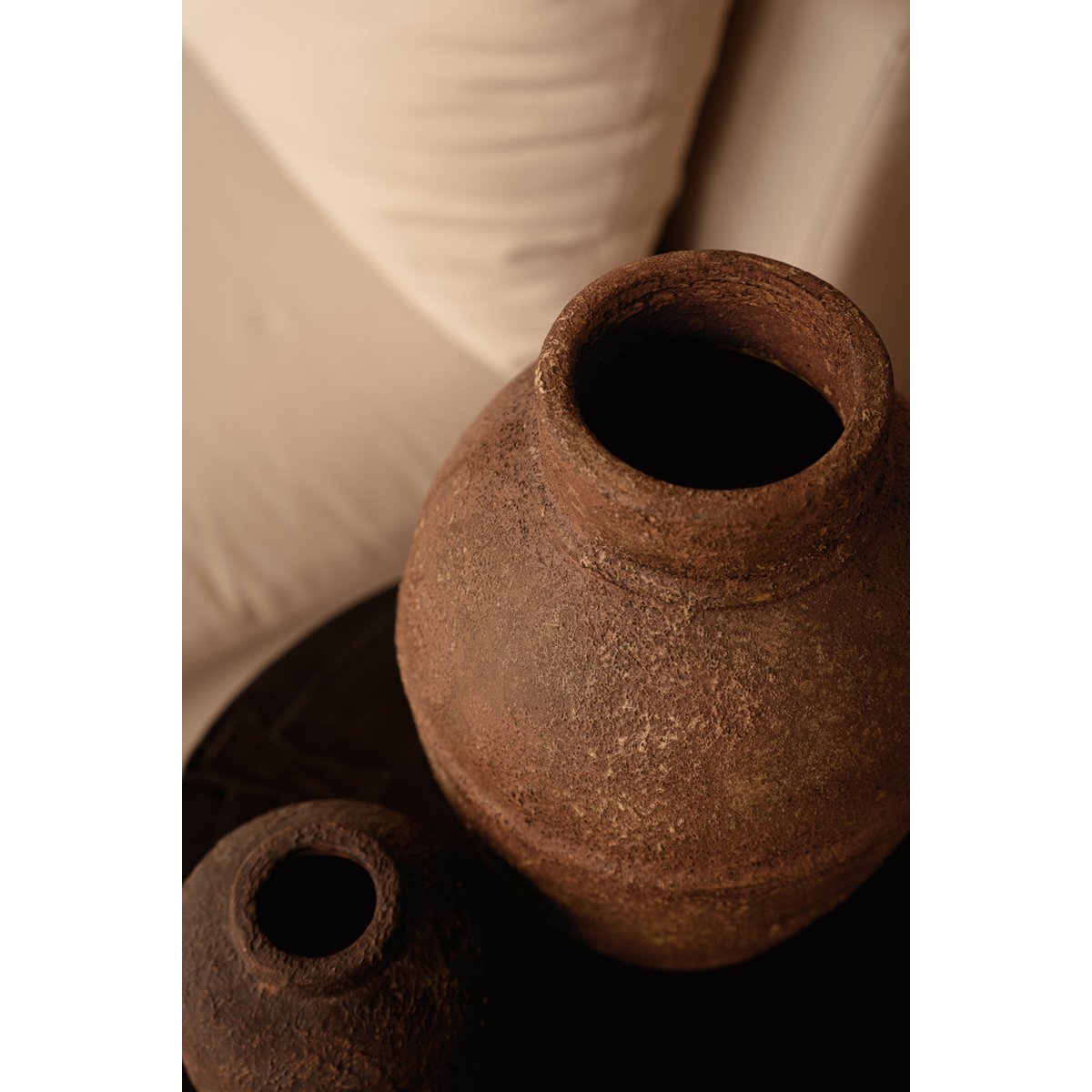 Terracotta Vase - Large Ceramic Amphora - Rustic Style