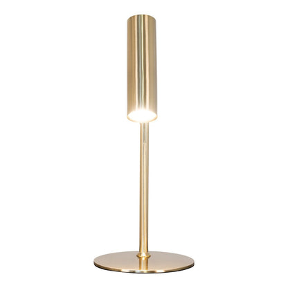 Brass Table Lamp - Adjustable Steel Desk Light, Modern Design