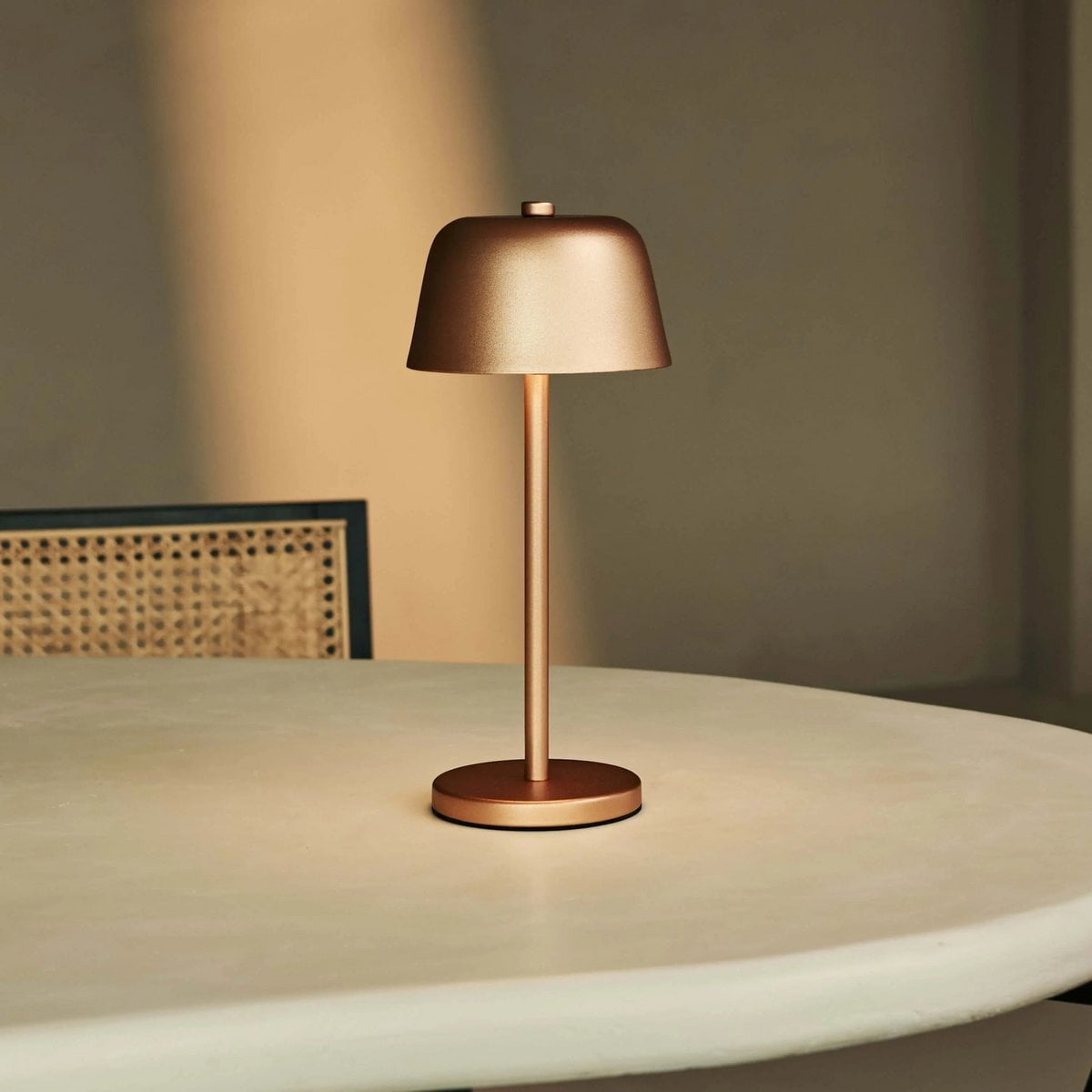 Anton Copper Rechargeable Table Lamp | Stylish & Cordless Lighting