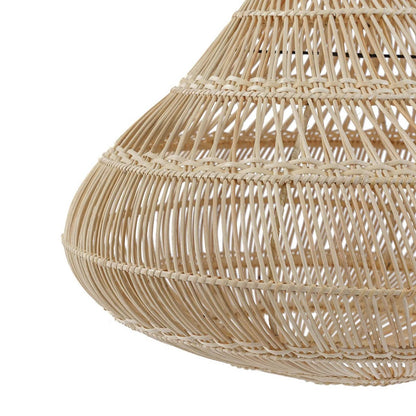 Rattan Pendant Lamp - Natural Woven Light Fixture - Large