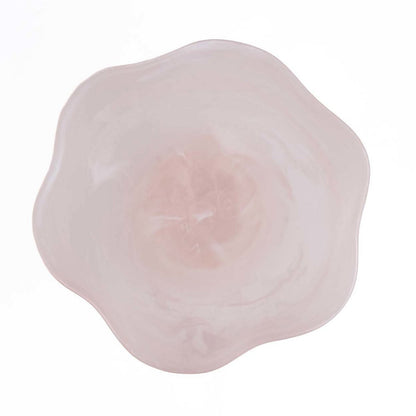Resin Fruit Bowl Stand - Organic Pink and White Tiered Display