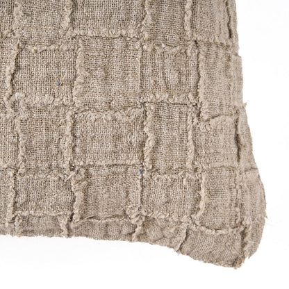 Funda de cojín The Linen Damier - Natural