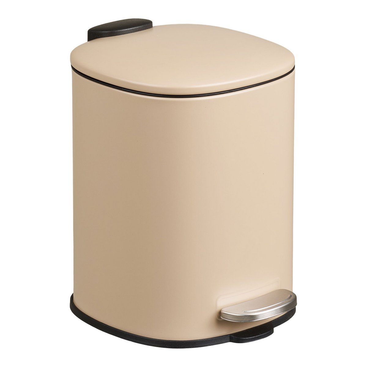 Lodi Pedal bin with soft close, metal, beige, 3l