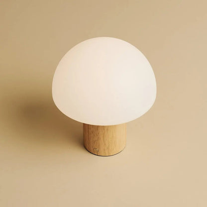 Cordless Table Lamp - Light Brown Dimmable Accent Lamp