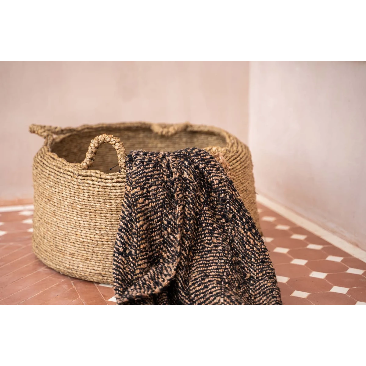 Les Quatre Mains Paniers en Vannerie - Naturel - L