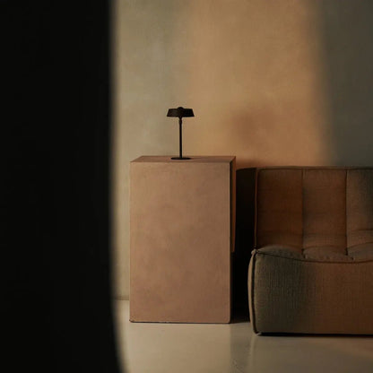 Mocha Brown USB Table Lamp | Dimmable Minimalist Bedside Light