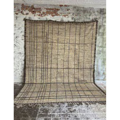 Afghan Wool Area Rug - Handwoven Vintage Design, 320 x 258 cm