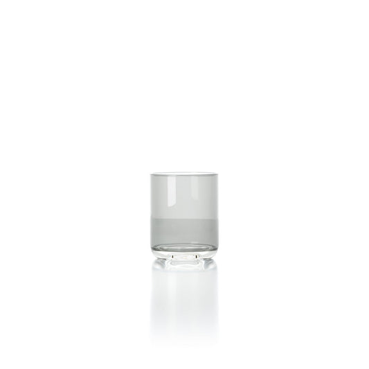 Glass Tumbler Smoky Grey - Modern Drinkware for Water and Cocktails