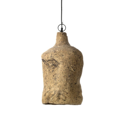 Papier-Mâché Pendant Light - Large Mud Moloko Style