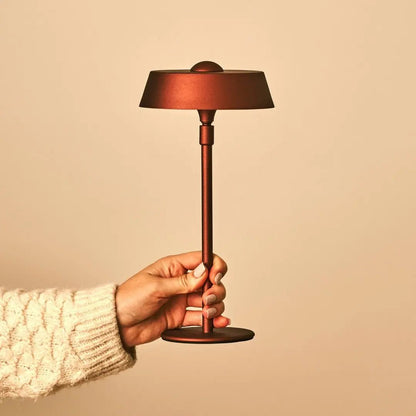 Bronze USB Rechargeable Table Lamp – Minimalist Dimmable Bedside Light