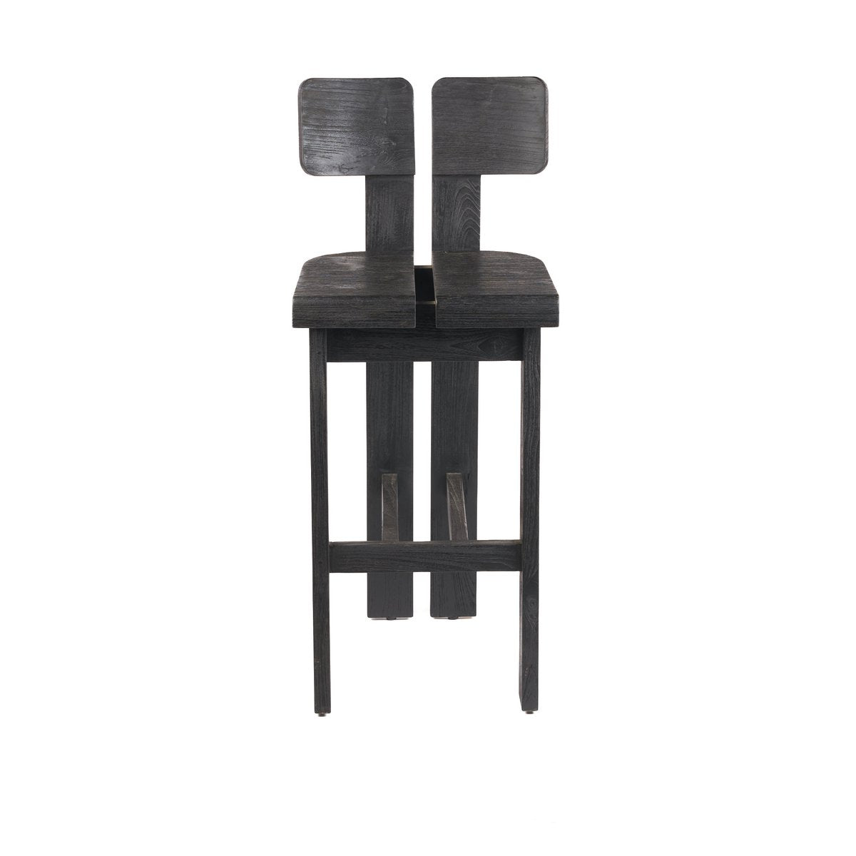 Black Barstool Handmade from Natural Materials