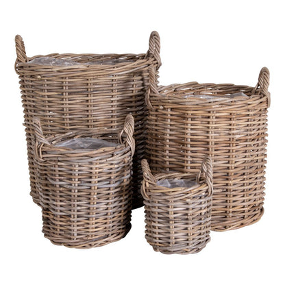 Caor Baskets - Natural, Kubu Rattan, Set of 4